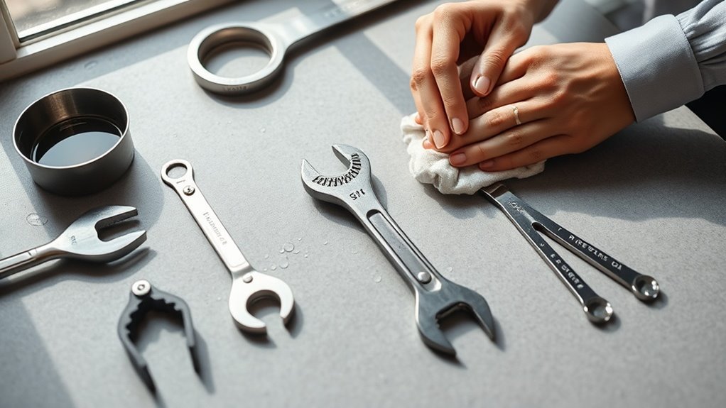 clean and dry tools