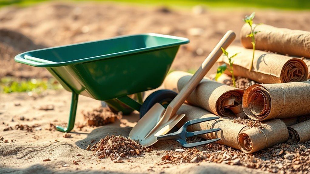 efficient garden mulching tools