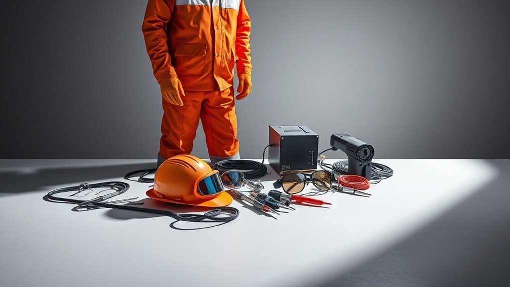 high voltage safety gear required