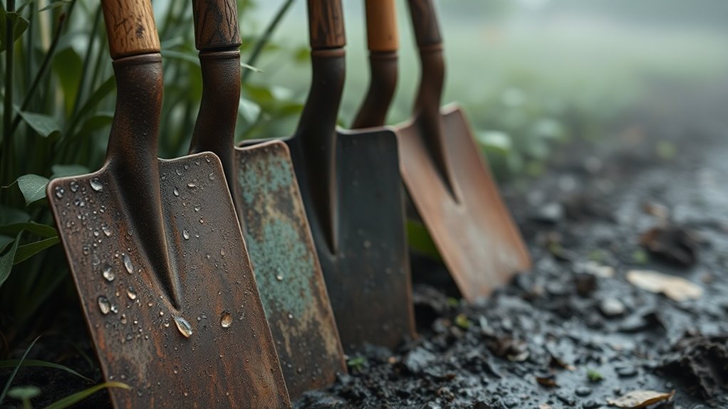 moisture harms garden tools
