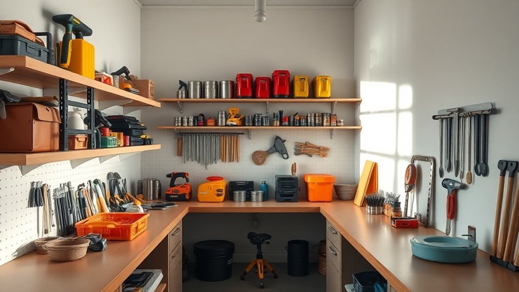 organize tools by usage frequency