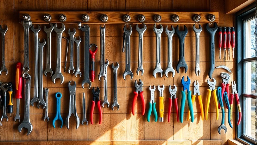 organize workspace with racks